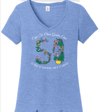Load image into Gallery viewer, zGarden Club 50 years v-neck T-shirt, short sleeves, size S

