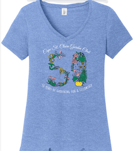 zGarden Club 50 years v-neck T-shirt, short sleeves, size S