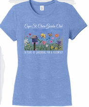 Load image into Gallery viewer, zGarden Club birdhouse 50 years women&#39;s scoop-neck T-shirt, short sleeves, size S
