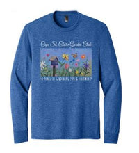 Load image into Gallery viewer, zGarden Club birdhouse 50 years unisex long sleeve T-shirt, size XL
